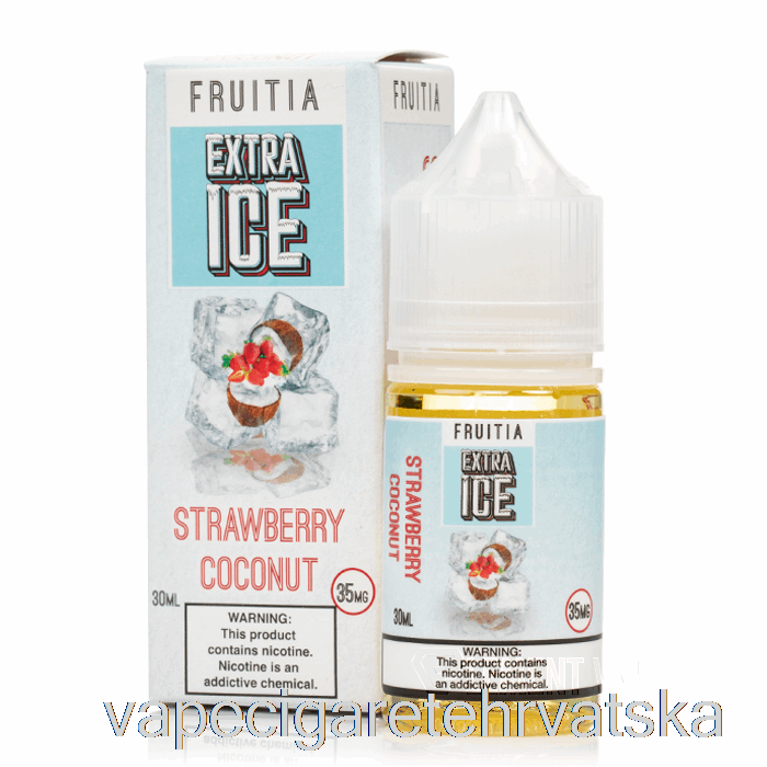 Vape Cigarete Jagoda Kokos - Extra Ice - Fruitia Soli - 30ml 35mg